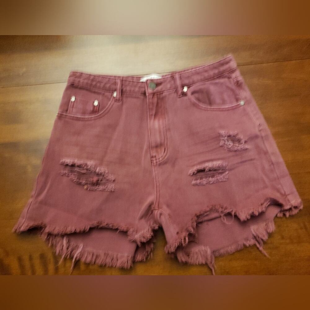 Mustard Seed L red Faded shorts